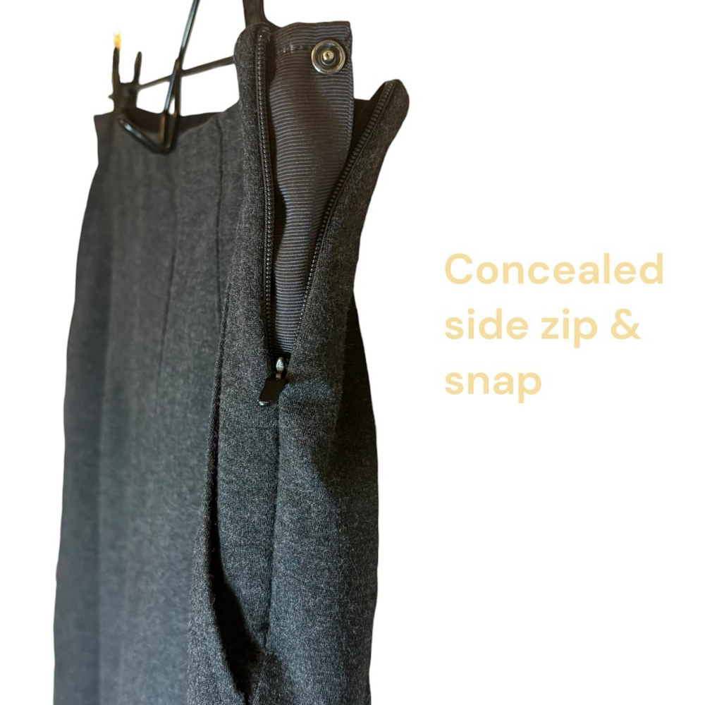 Kit and Ace Marlowe Side Zip Ponte Ankle Pant, Charcoal, 6 - Picture 9 of 16